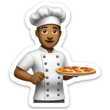 pizza chef sticker