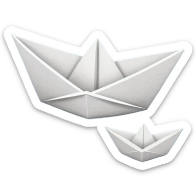 Paper Boat (white) from IT movie sticker