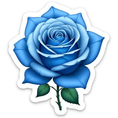 pretty blue rose sticker