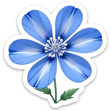 nemophila blue flower sticker
