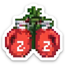 красные боксерские перчатки с надписью "23", no background sticker