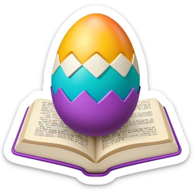 Easter themed singular Bible sticker