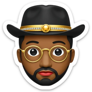 A black pimp sticker