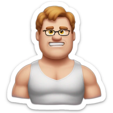 Buff peter griffin as an emoji sticker