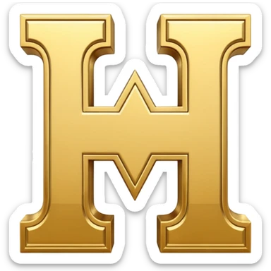 hollywood letters sticker