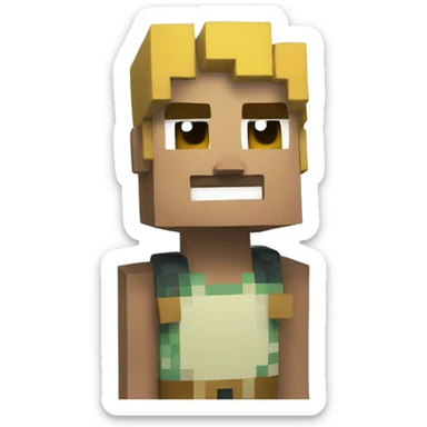 minecraft jojo sticker