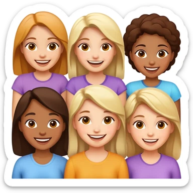 Girly girls  sticker