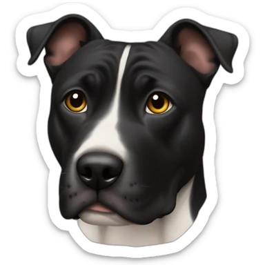 Staffi furioso negro sticker