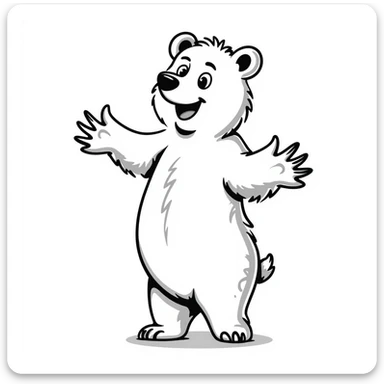 Grizzly bear sticker