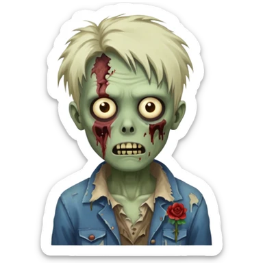 🧟‍♂️ with scene hair sticker