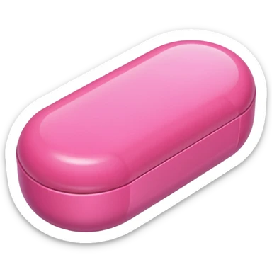 pink medication sticker