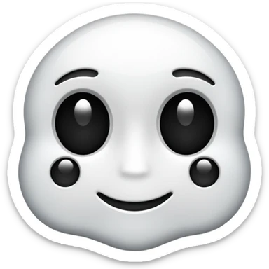 Create this emoji : 🎭 but in White and black  sticker
