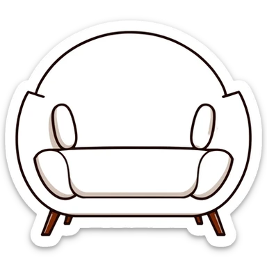 modern furniture logo with text Мебельный Базар sticker