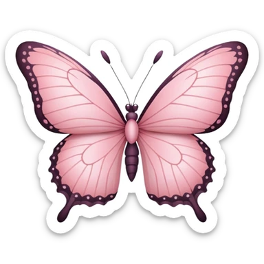 Pastel Pink Butterfly  sticker