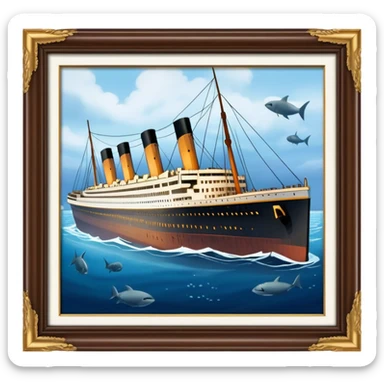 the wreck of the titanic sticker