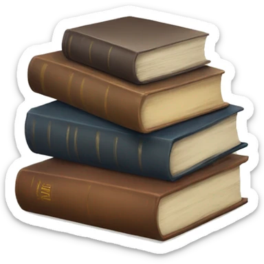 Book stack sticker