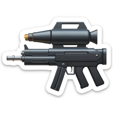 machine gun firing sticker