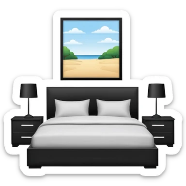 une. Chambre droite sticker