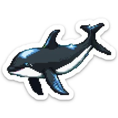 Shamu orca whale sticker