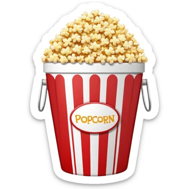 Popcorn bucket sticker