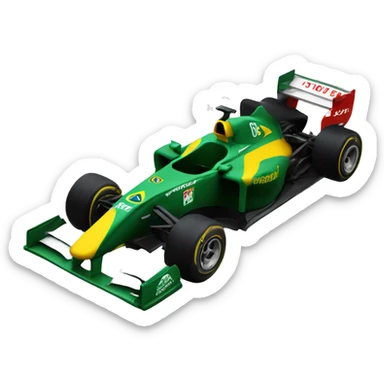 f1 brazilian car  sticker