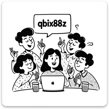 Gaming platform 'qbix88' with large community of players winning together and enjoying benefits sticker