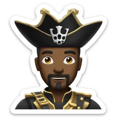 Space Pirate king sticker