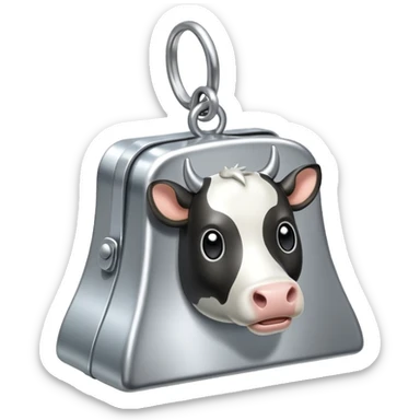 cow bell collar sticker