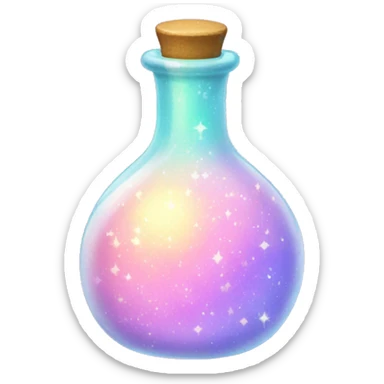 Sparkling pastel potion sticker