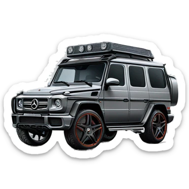 Grey Brabus gwagon  sticker