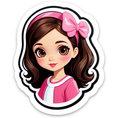 Girly girl sticker