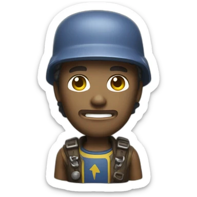 Fallout figurine sticker