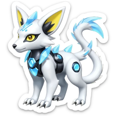 Genet-Absol-Kyurem-Zeraora-Primagen-fusion-creature  sticker