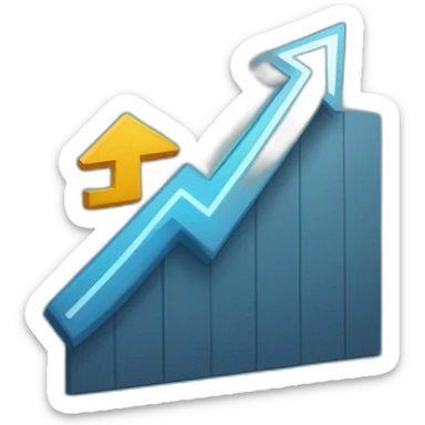 stock market arrow going up sticker