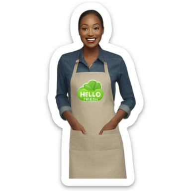 Hello fresh brand ambassador apron door to door  sticker