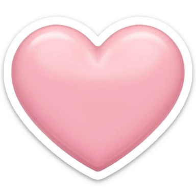 Pastel pink heart sticker