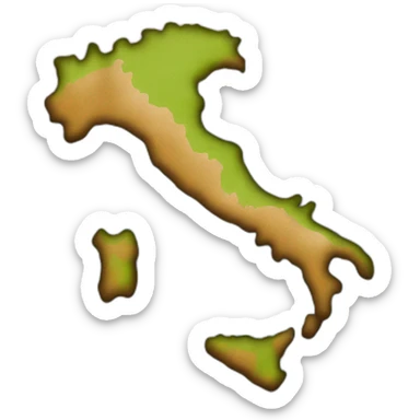 Italy map sticker