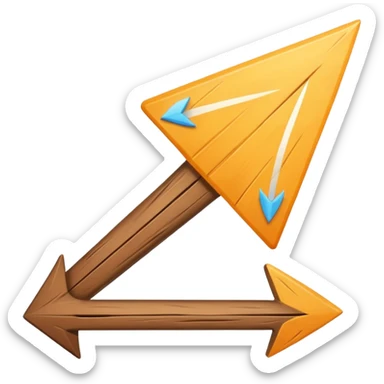 arrow going fast with wind effect  sticker