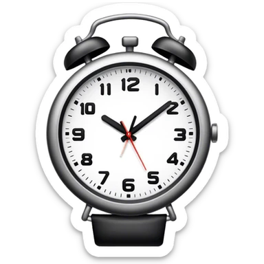 Reloj black and white  sticker