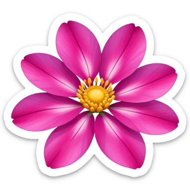 summer flower sticker
