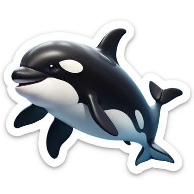 cinematic-comical-orca-portrait-emoji,-head-tilted-dramatically-with-an-exaggeratedly-shocked-expression,-featuring-a-sleek-black-and-white-body-with-wide,-comically-expressive-eyes-full-of-playful-disbelief-and-animated-flippers,-simple sticker