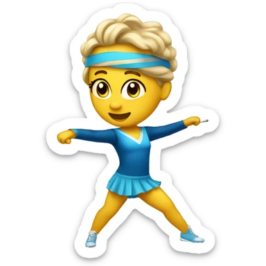 Baton twirling sticker