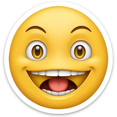 The 😬 mouth with the 😁 eyes please sticker
