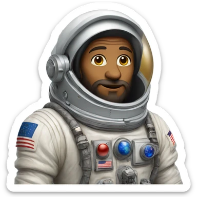 Leonardo da Vinci astronaut sticker