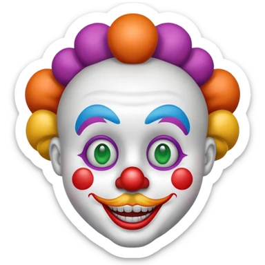 clown emoji iphone sticker