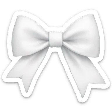 white bow sticker