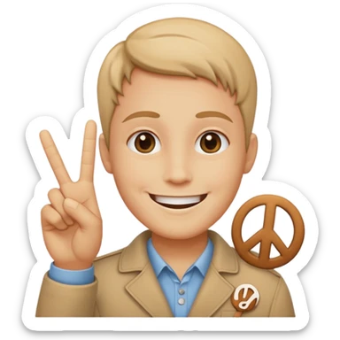 ✌🏻 avec les guillemets à faire un ciao  sticker