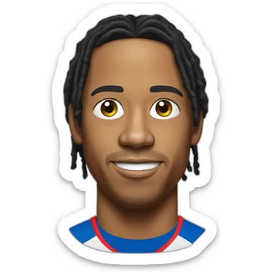 ronaldinho realistic football player sticker