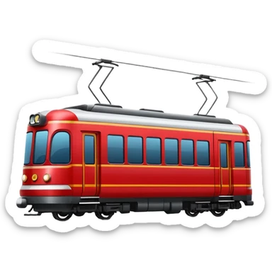 tram train red sticker