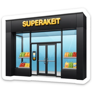 Entrada do Supermercado sticker